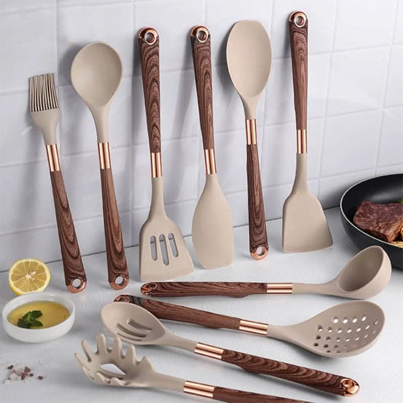 CulinaCraft – 10-Piece Silicone Kitchen Utensil Set